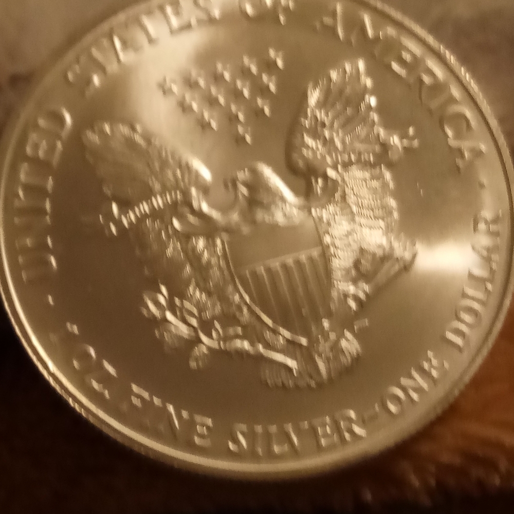 1998 Silver Eagle Dollars Gem - image 4